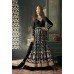 Black Heavy Embroidered Indian Party Wear Wedding Bridal Gown Dress